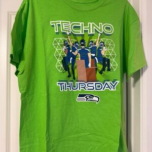 NFL Seahawks Techno Thursday Green T-Shirt